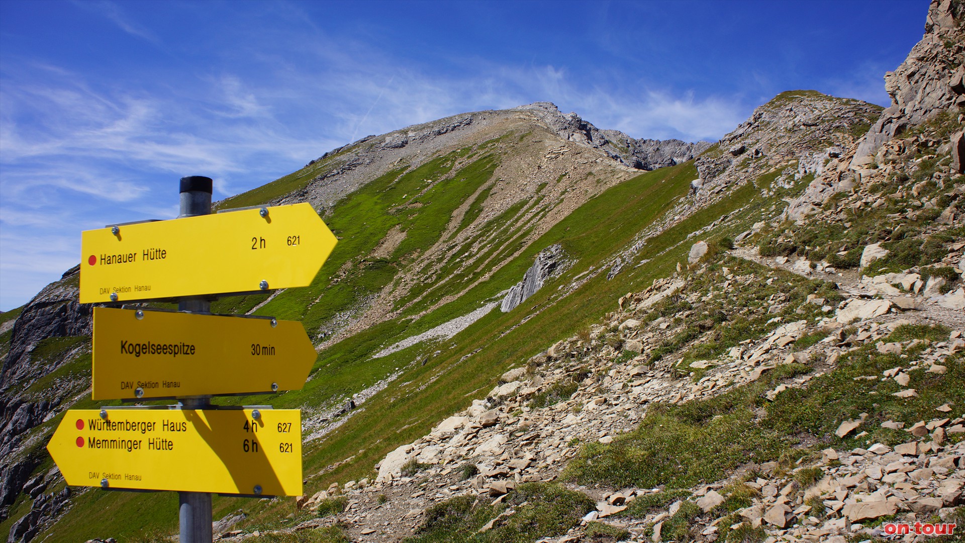 Am Gufelseejoch mit Blick zur Kogelseespitze.