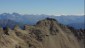 Die schwarze Steinkarspitze, dahinter die tztaler Alpen.