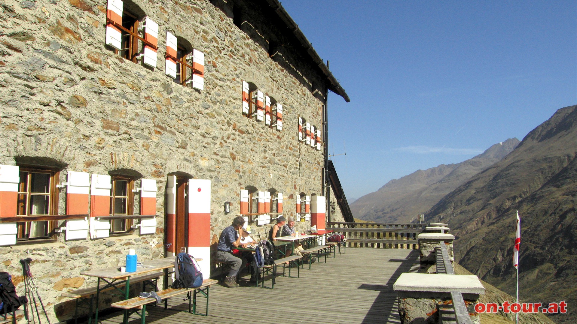 Pause bei der Martin Busch Htte.