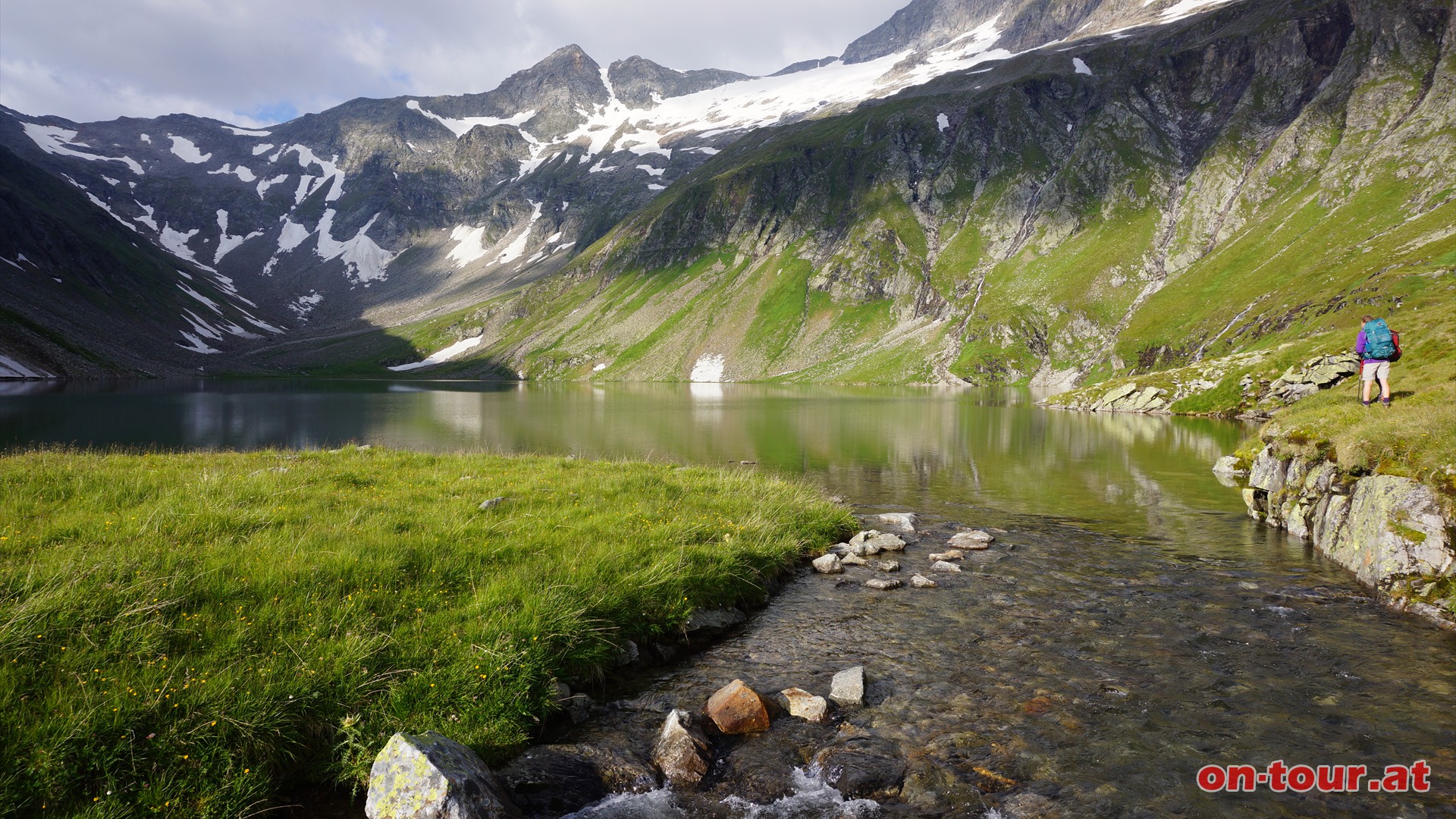 Am Kratzenbergsee vorbei.