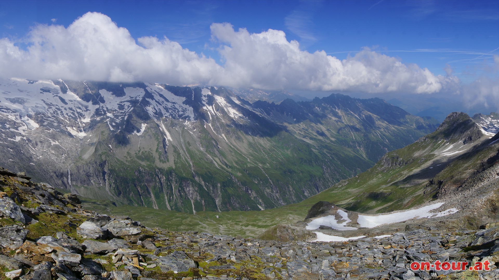 Larmkogel; 3.022 m, W-Blick, Habachtal.