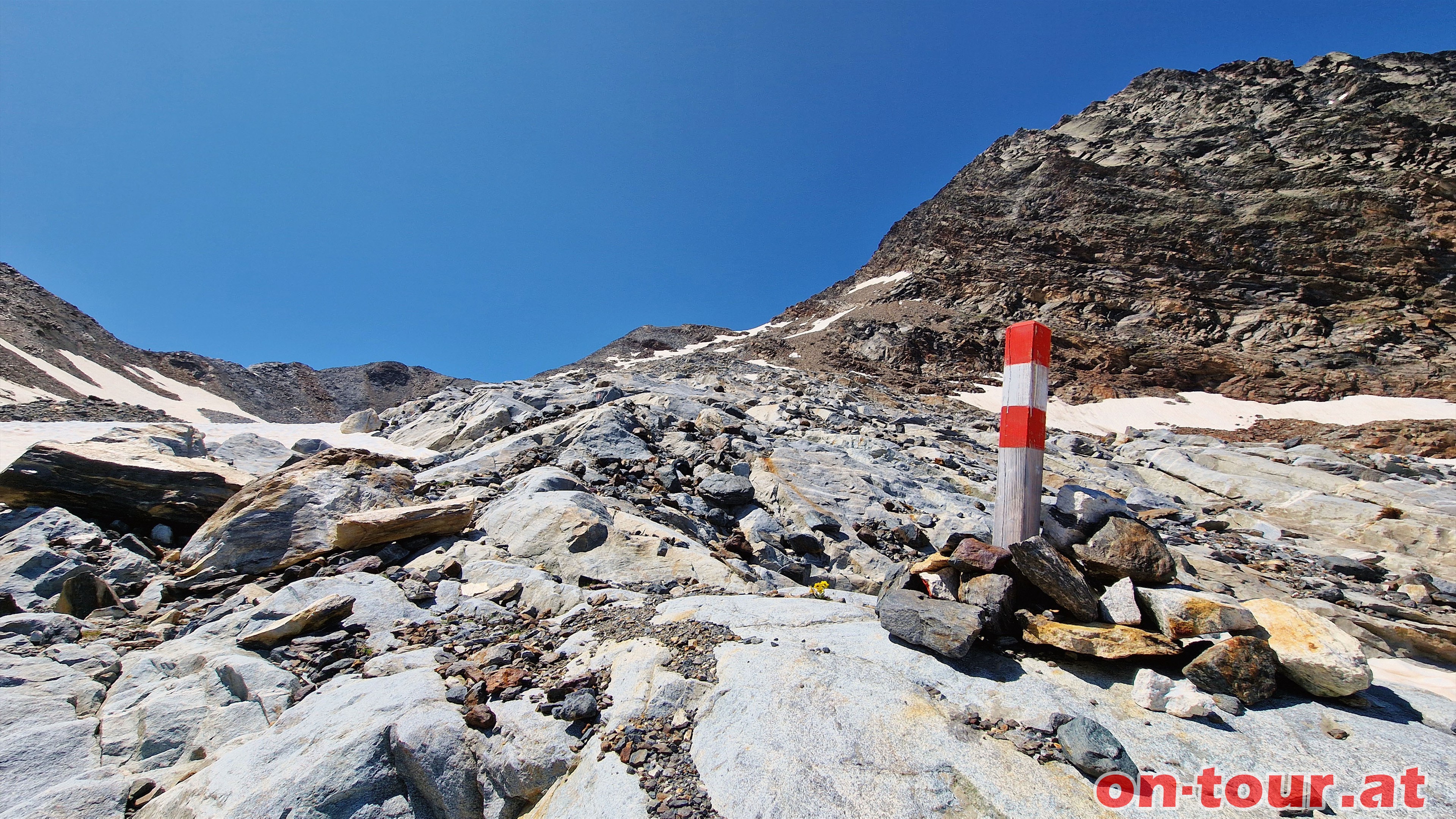 Aufstieg zum Lenksteinjoch.