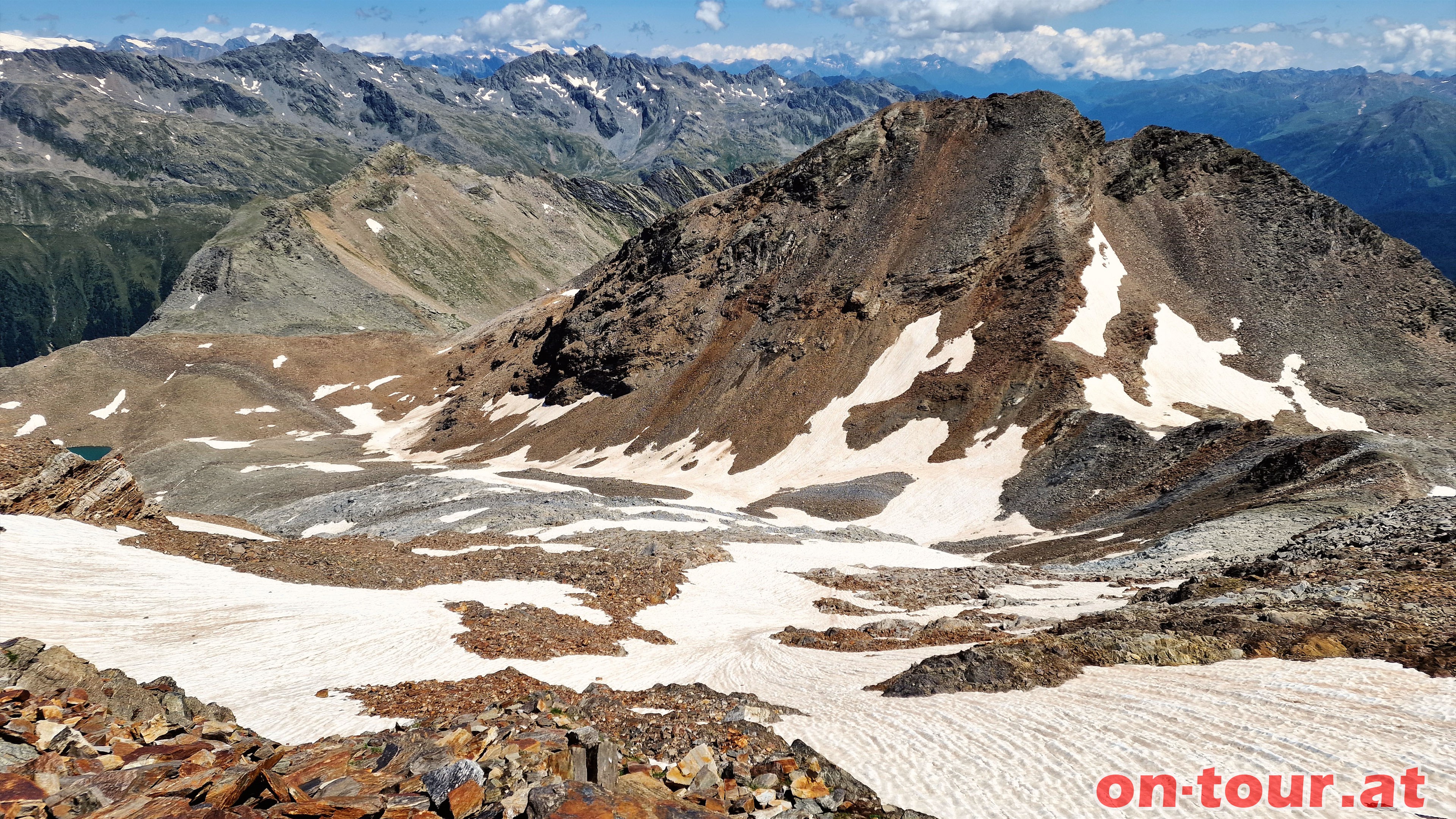 Rckblick zum ehemaligen Fleischbachkees und Rosshorn.
