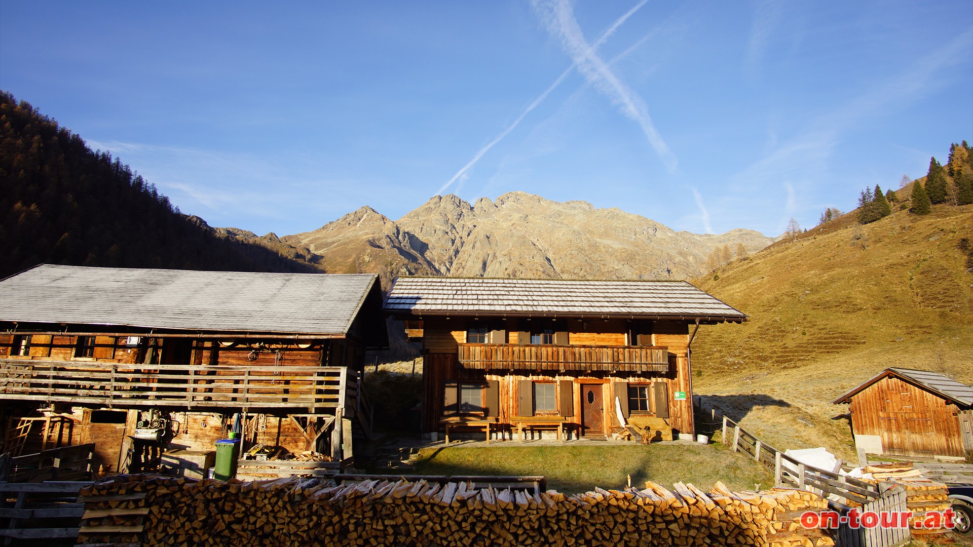 Ausgangspunkt: Die Orter Htte auf der Unterdranitzer Alm.