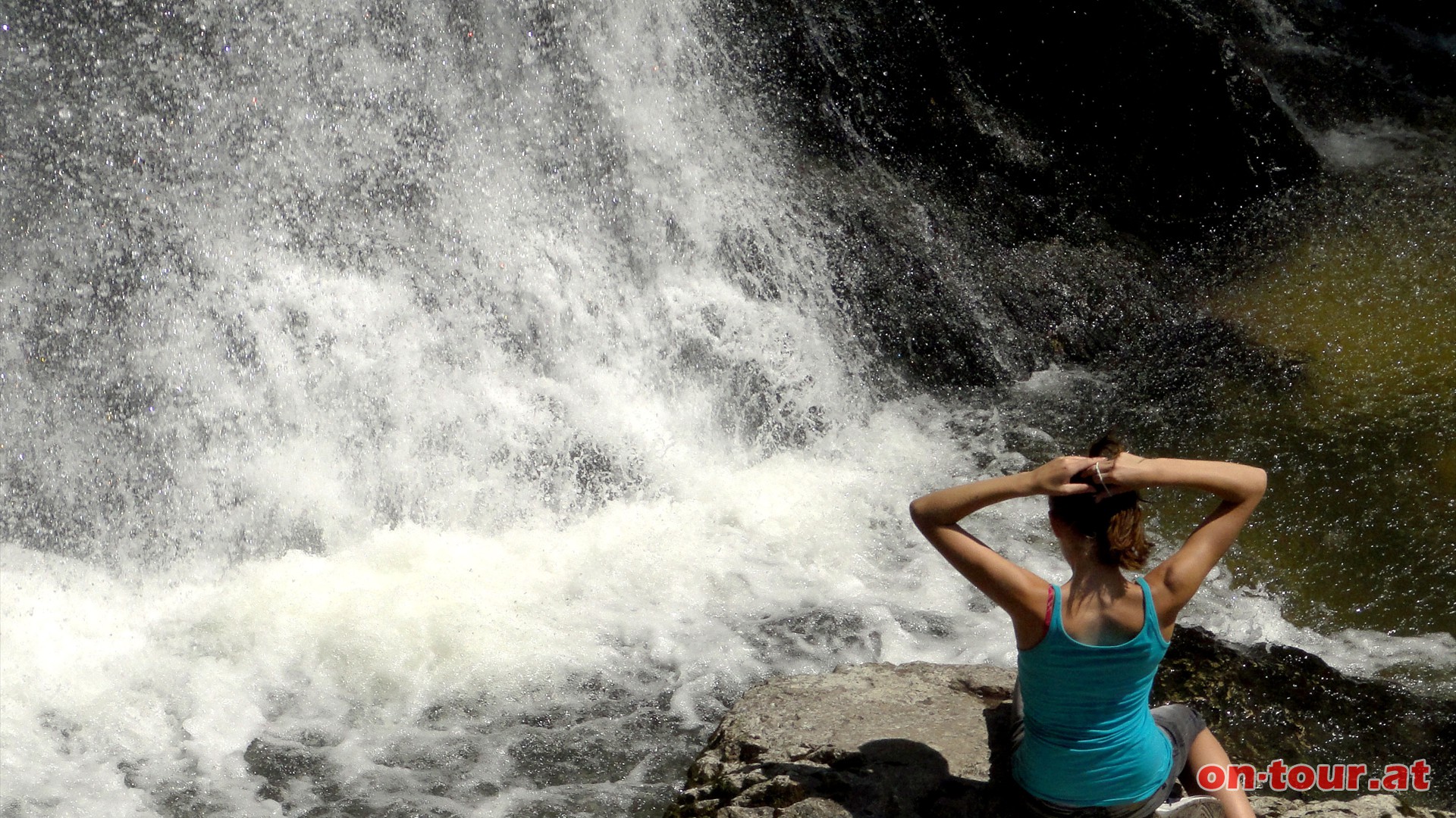 Der oberste Wasserfall gewhrt besonders nahe Eindrcke.