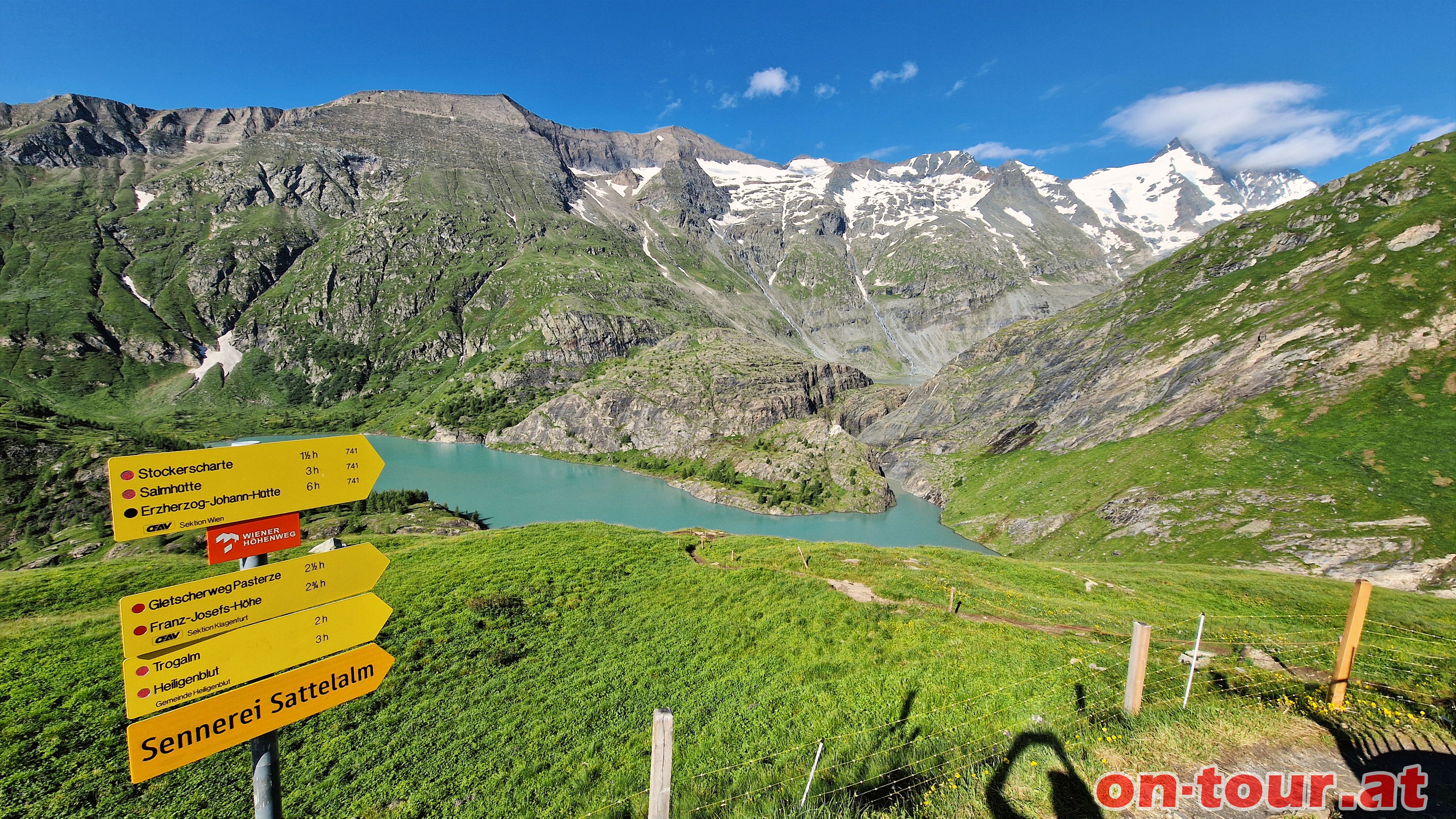 Abstieg zum Margaritzen-Stausee.