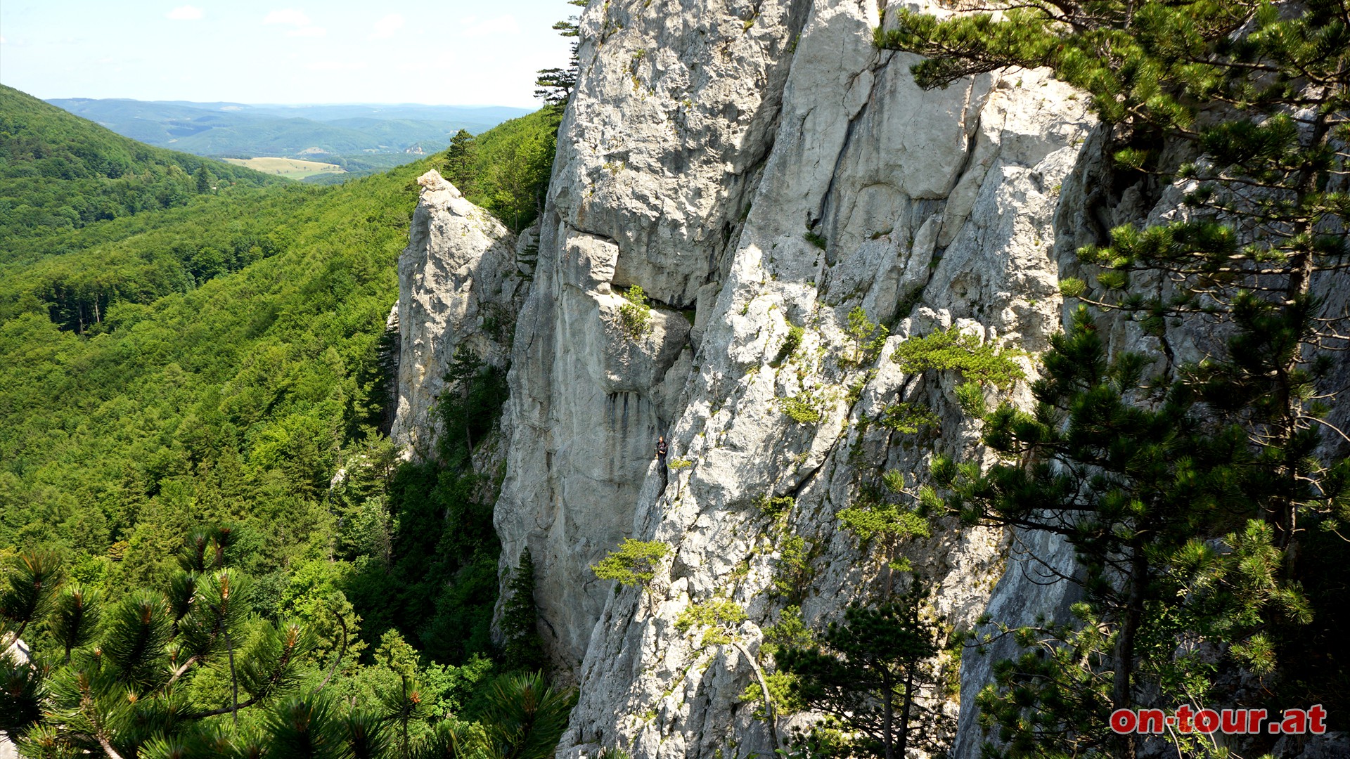 Die eindrucksvollen Peilsteiner Hauptwnde.