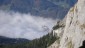 Kurz vor der Leiter bietet sich uns ein interessanter Blick hinunter nach Werfen im Salzachtal (im Nebel) und auf die Festung Hohenwerfen. Die Wehranlagen knnen besichtigt werden.