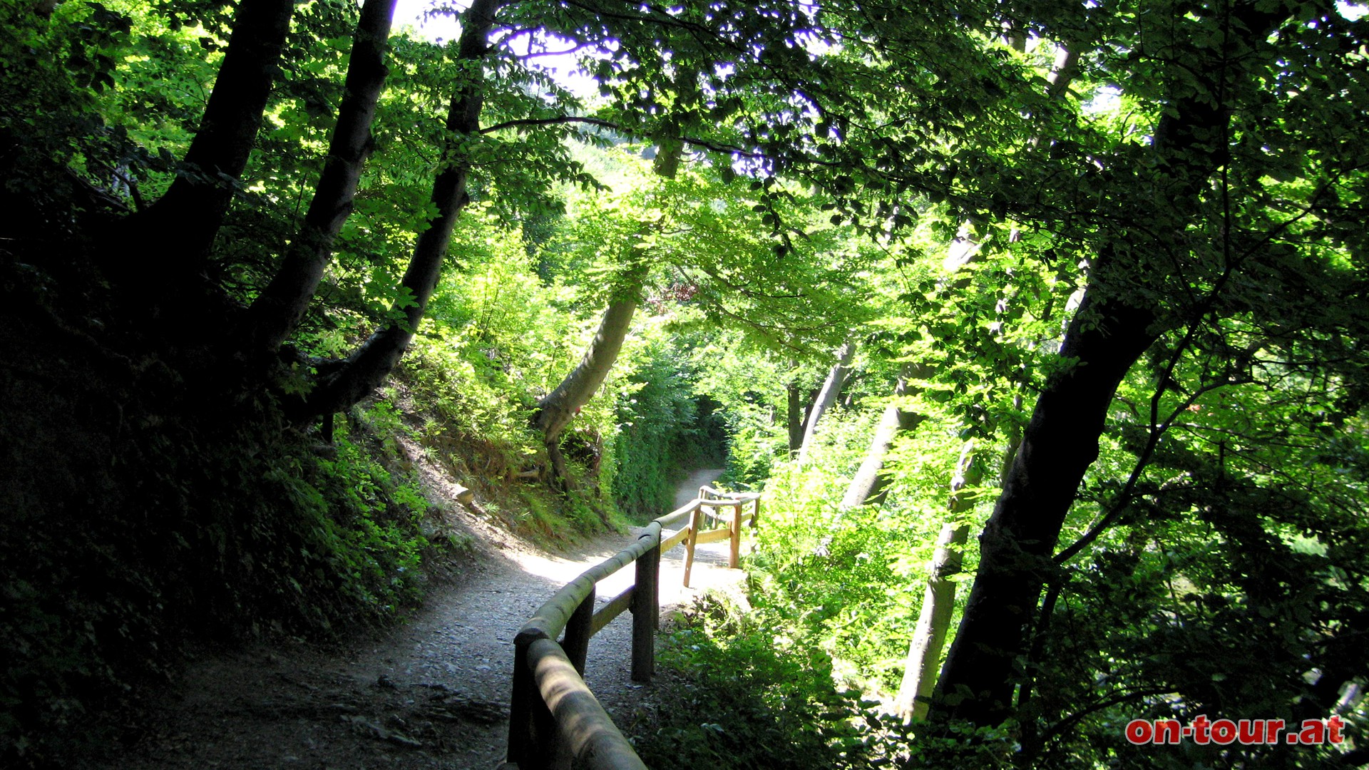 Es folgt der 1,5 km lange Naturlehrpfad zum Naturparkzentum.