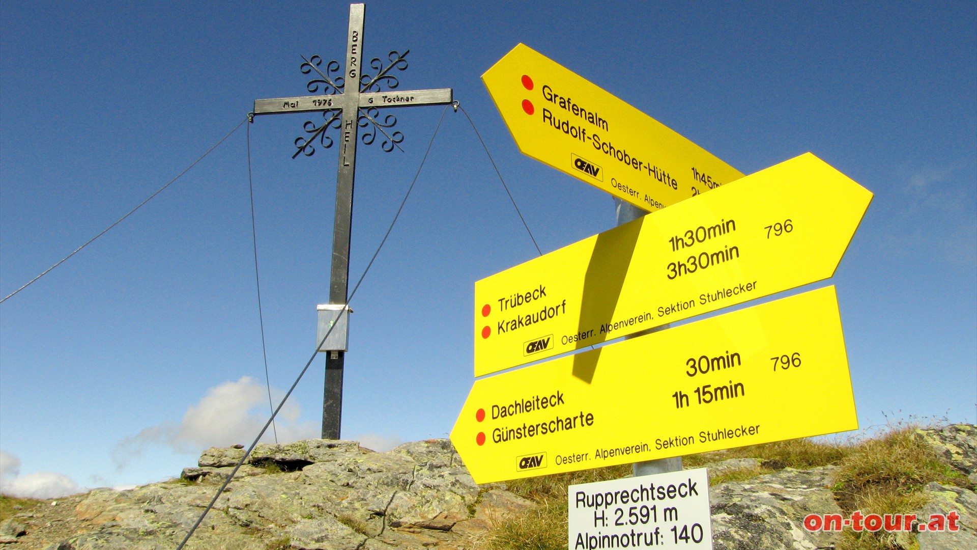 Info-Leitsystem am Rupprechtseck.