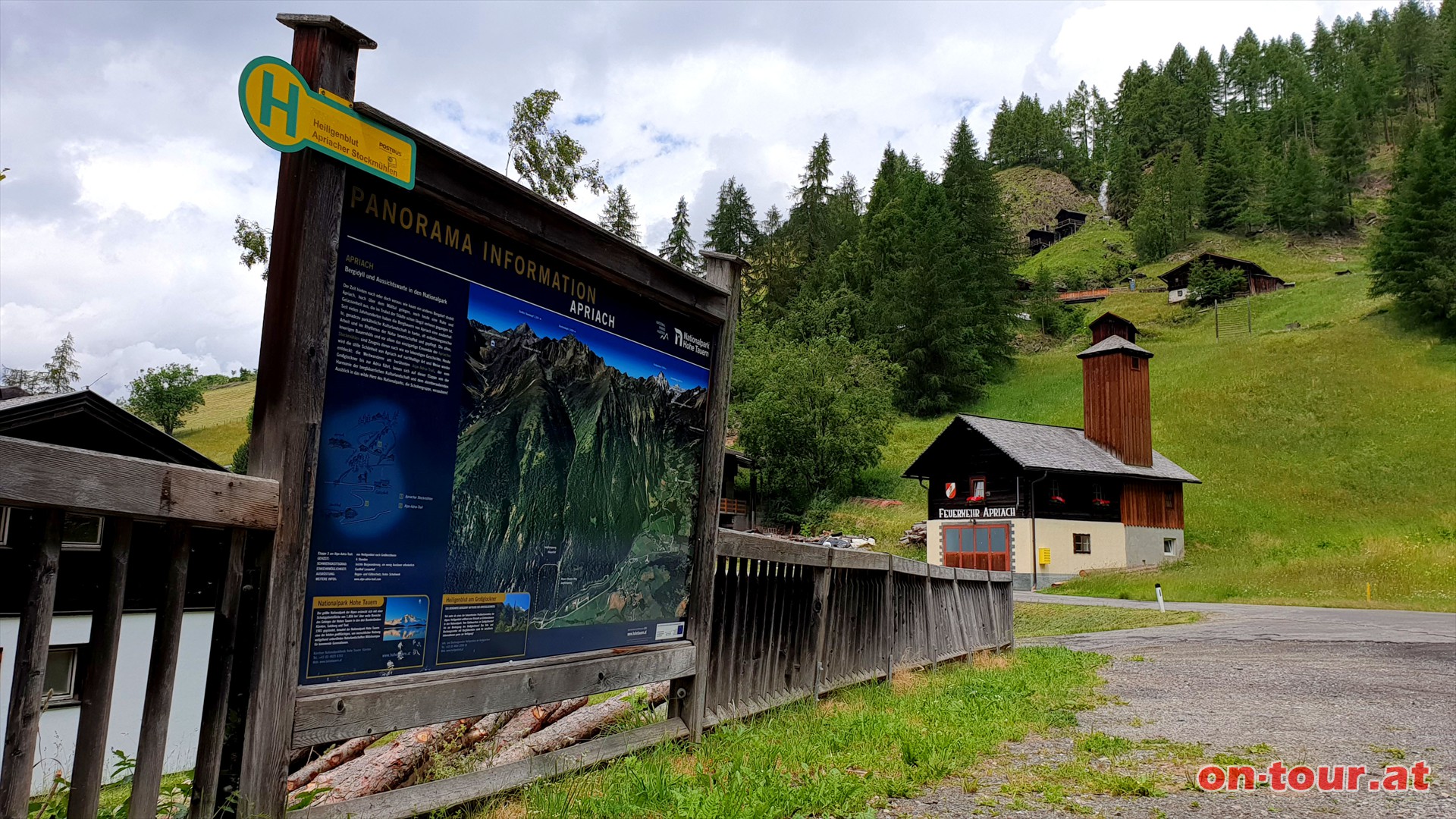 Tourstart; Apriach bei Heiligenblut.