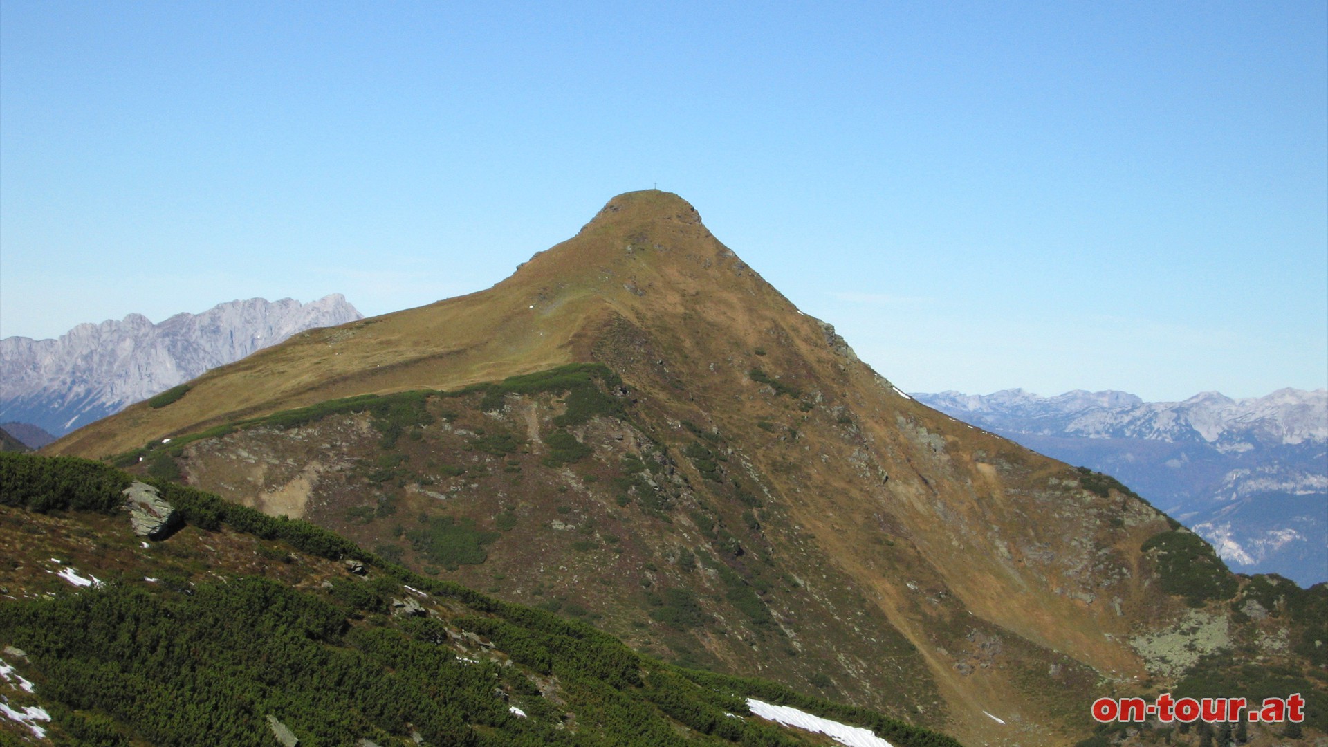 Ein markanter, formschner Berg - die Schoberspitze bei der Planneralm.