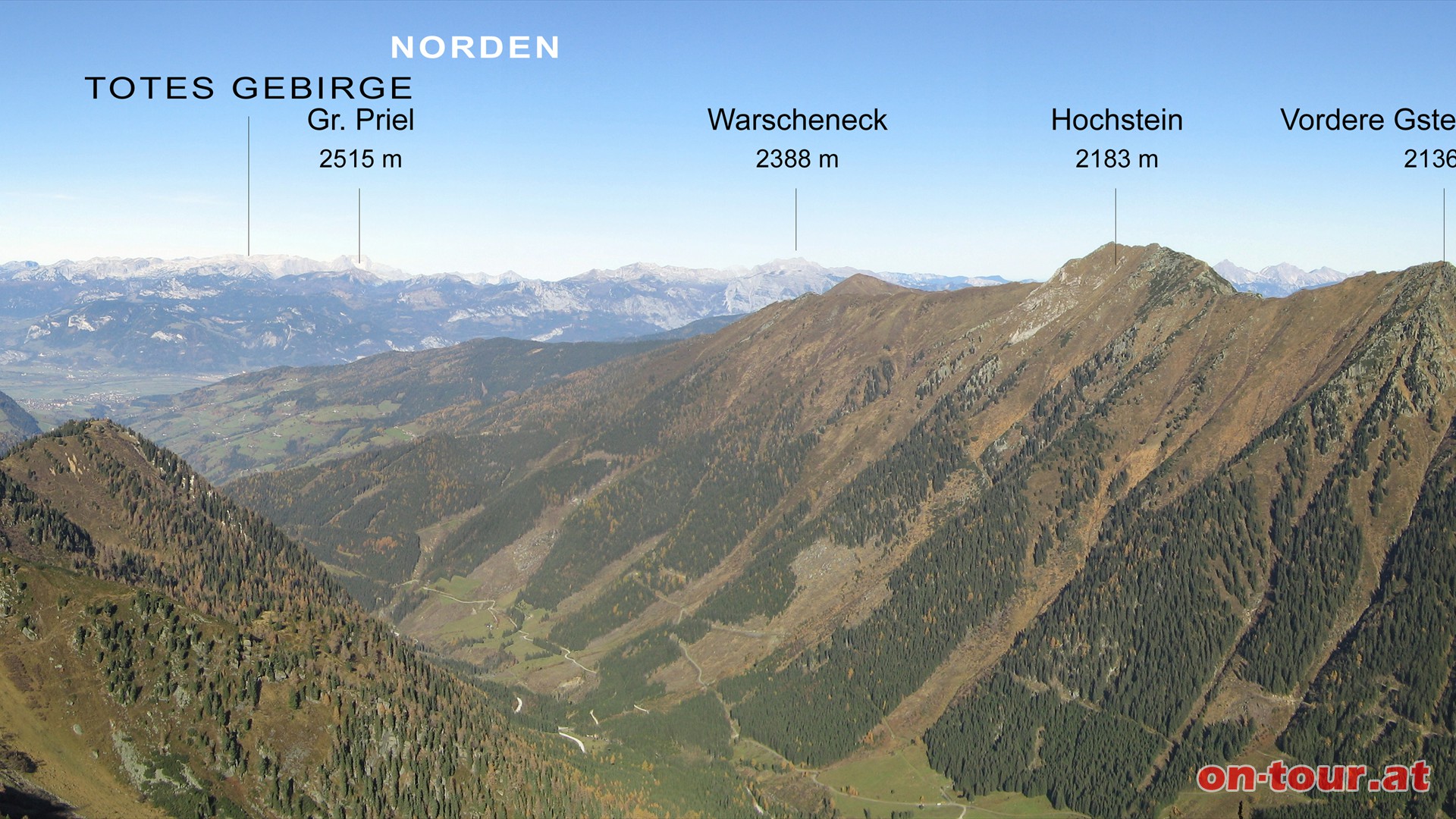 Schoberspitze N-Panorama