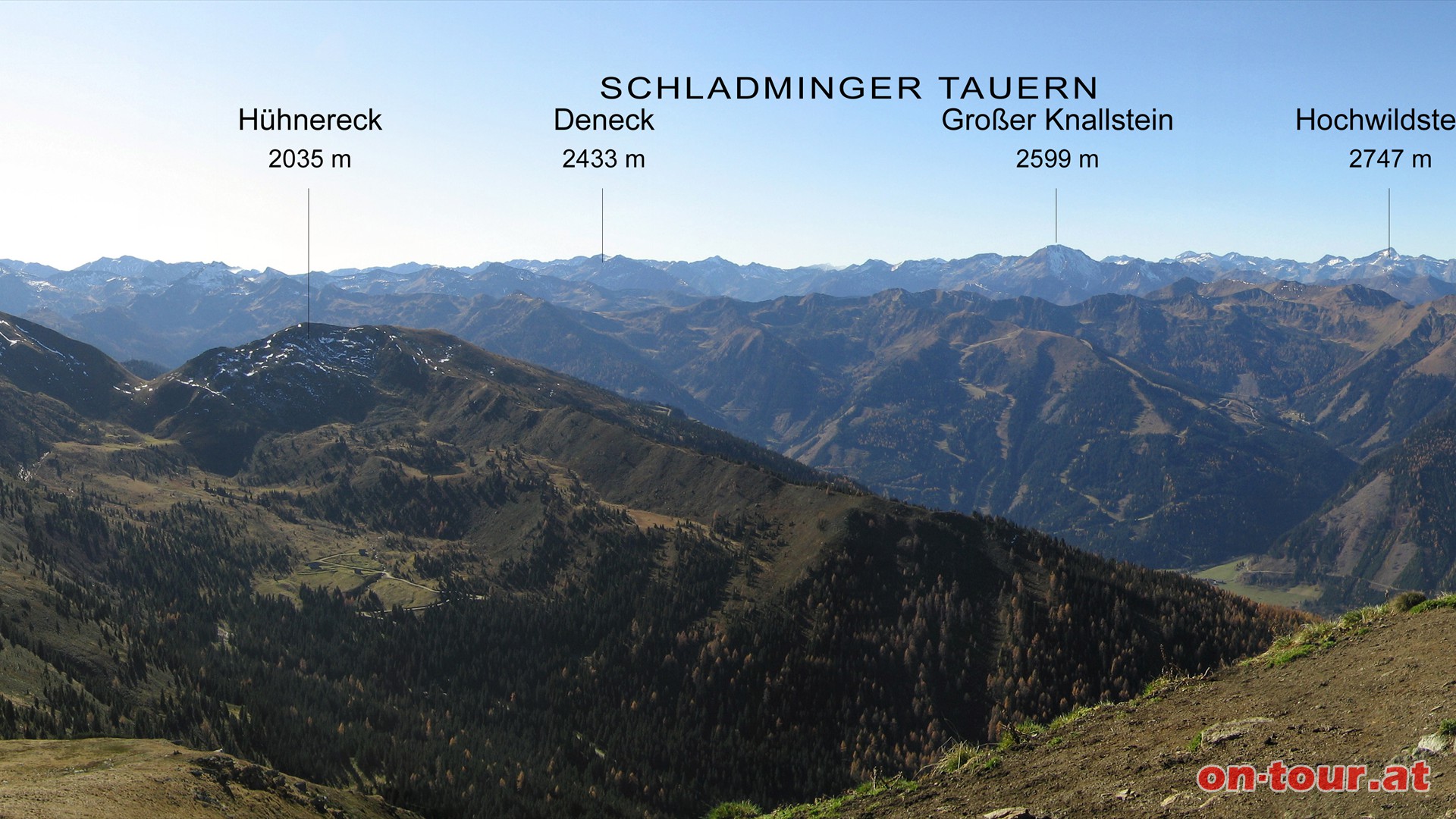 Schoberspitze SW-Panorama
