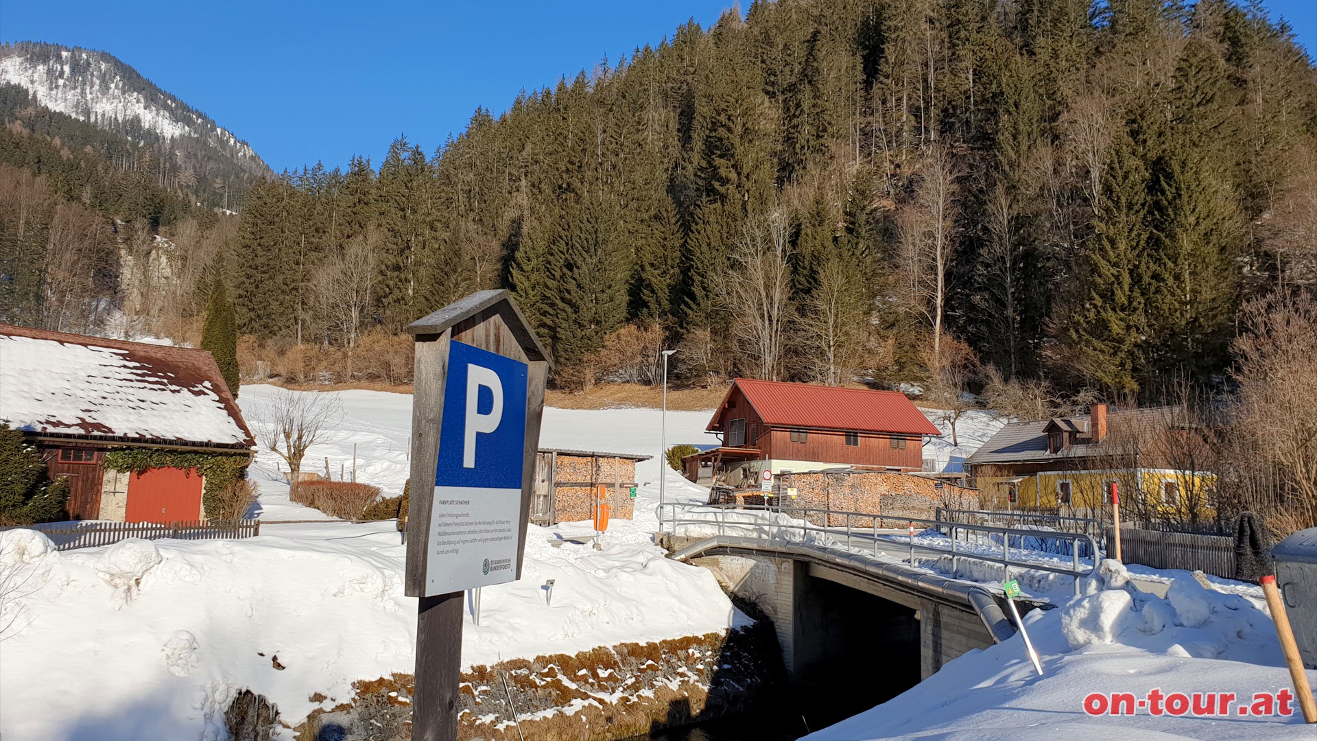 Parkplatz in Krampen.