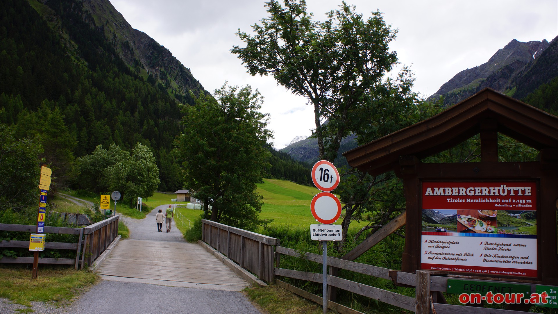 Ausgangspunkt: Parkplatz in Gries