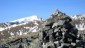 Auf der Lamprechthöhe (2.114 m) zeigt sich der schneebedeckte Seckauer Zinken.