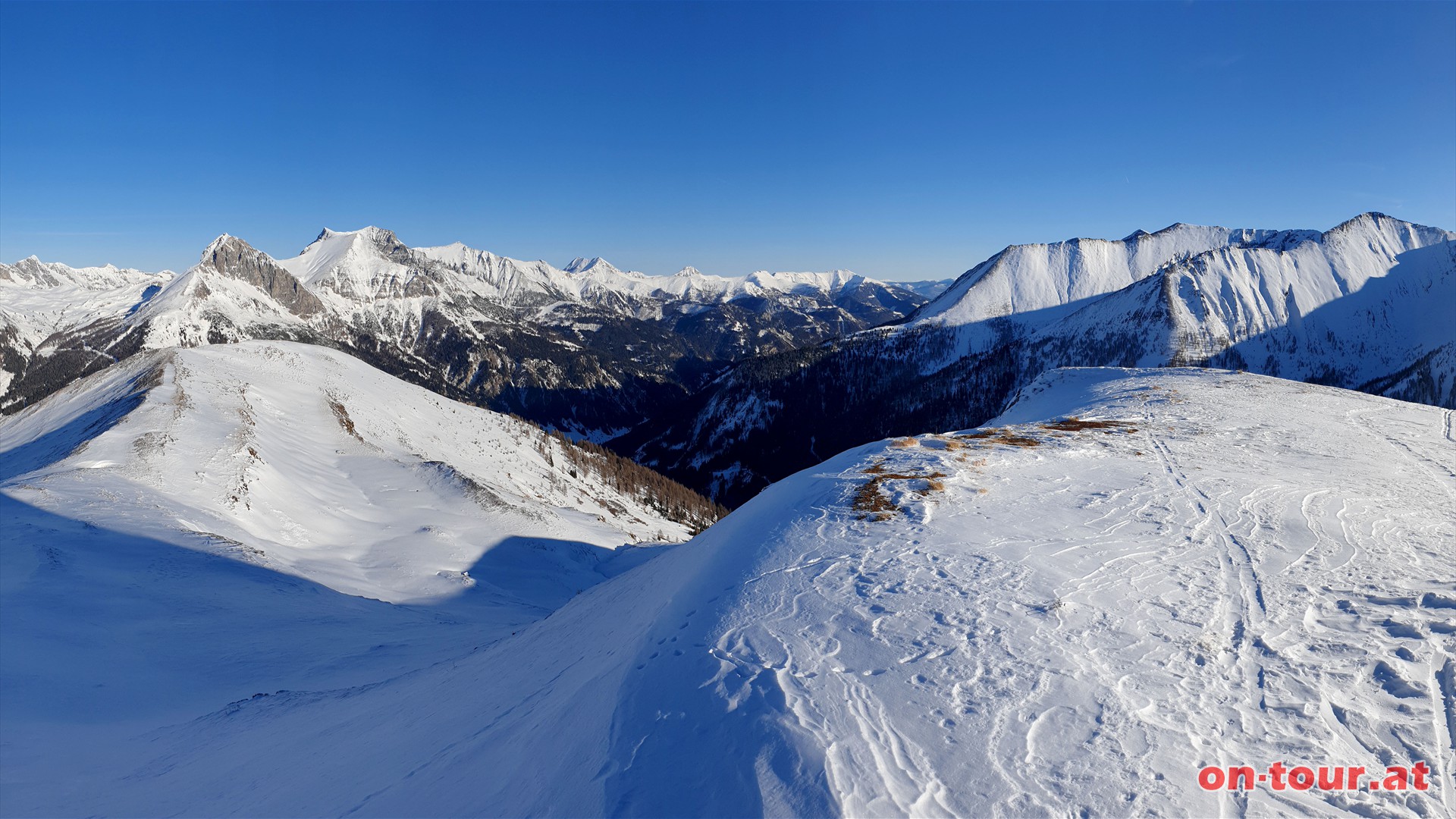 Seekpfl; SO-Panorama mit Grbnitzen (links) und Zederhaustal (Mitte).