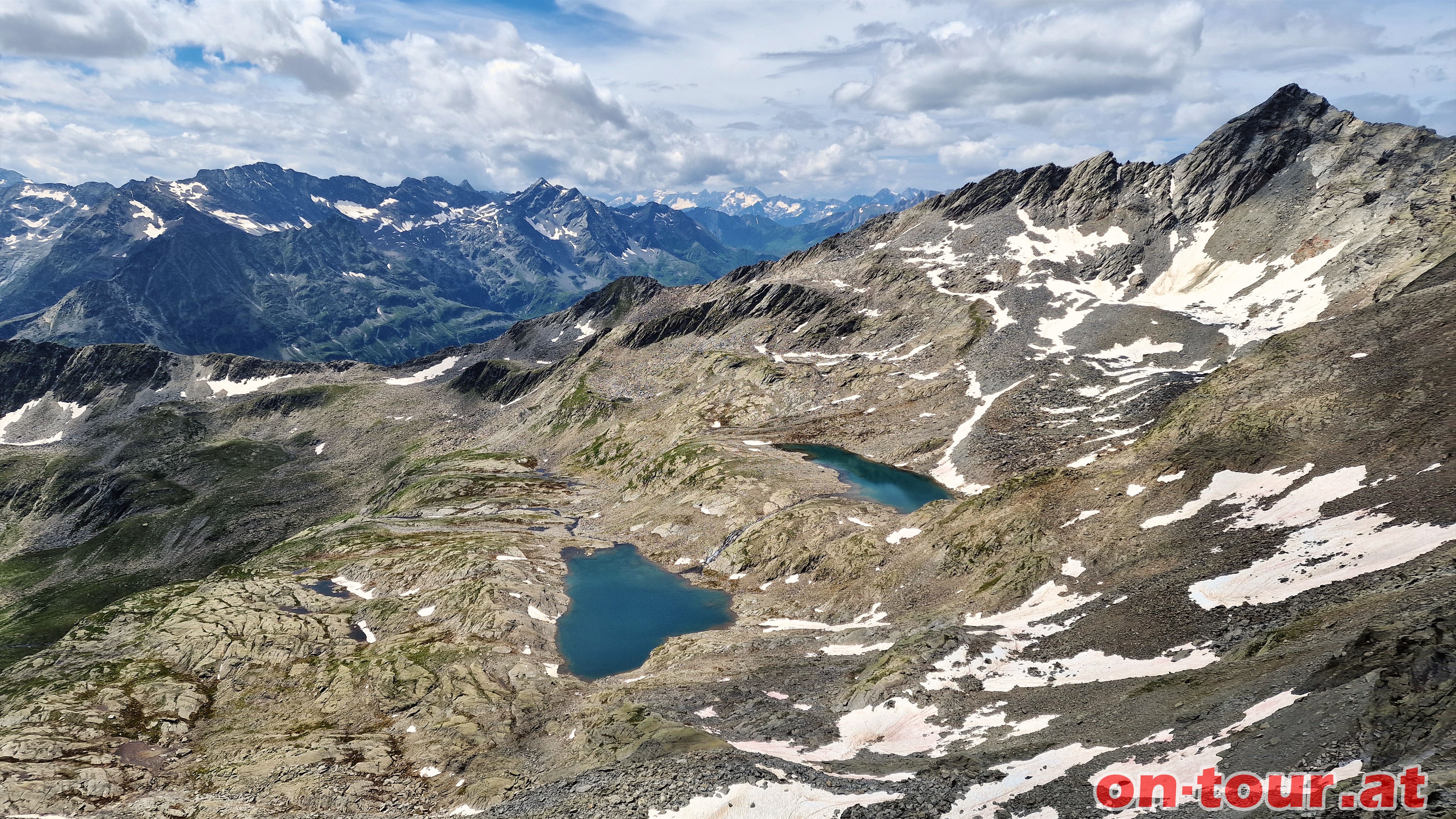 Seespitze; NW-Panorama mit Alplesseen und Alplesspitze.
