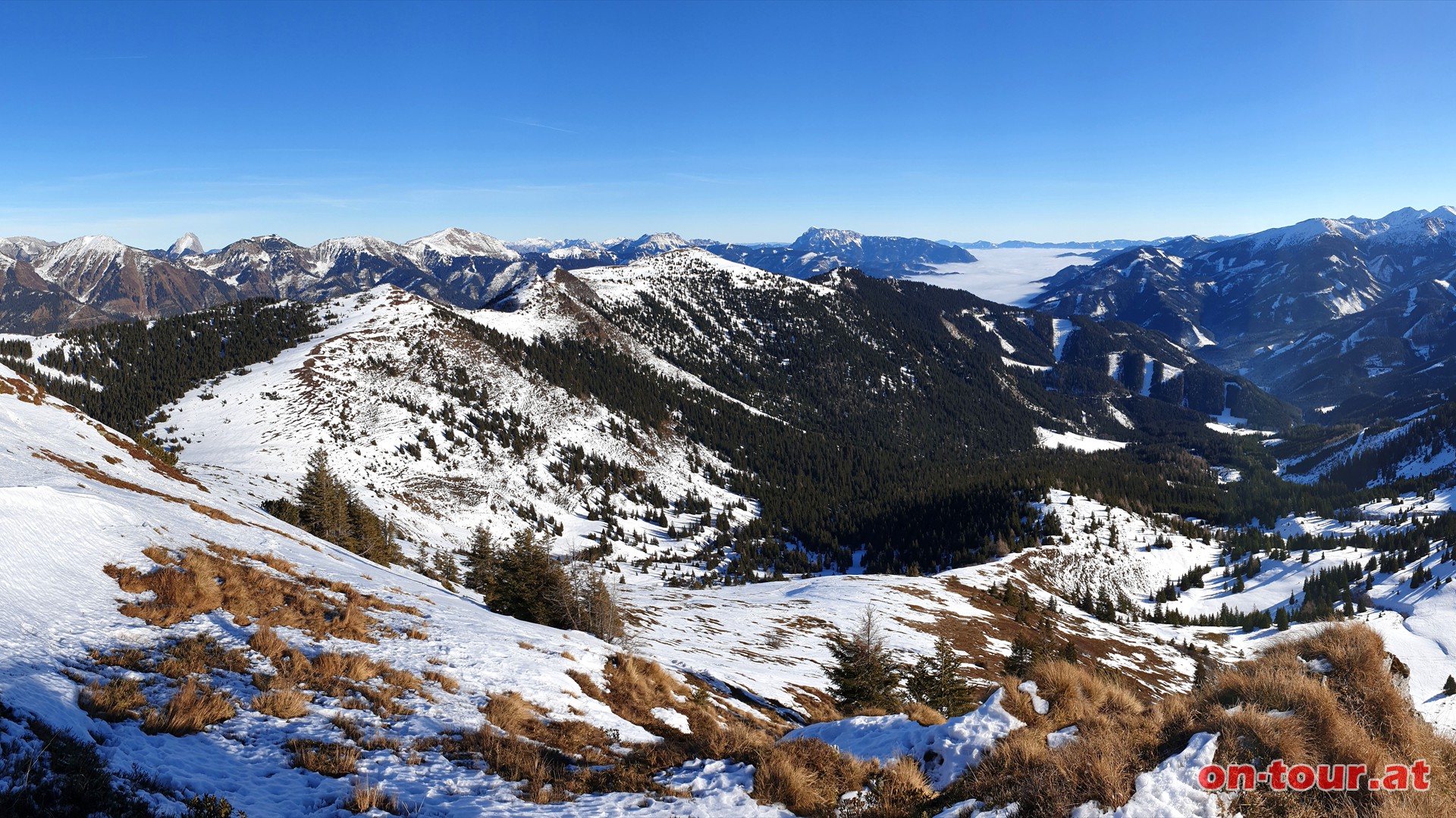 Silberling; O-Panorama ins Liesingtal und zum Groen Schober.