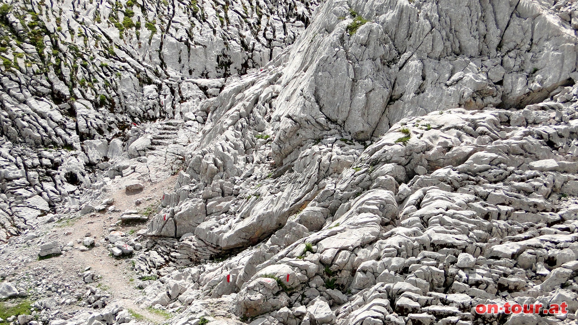 Eindrucksvolle Karstlandschaft.