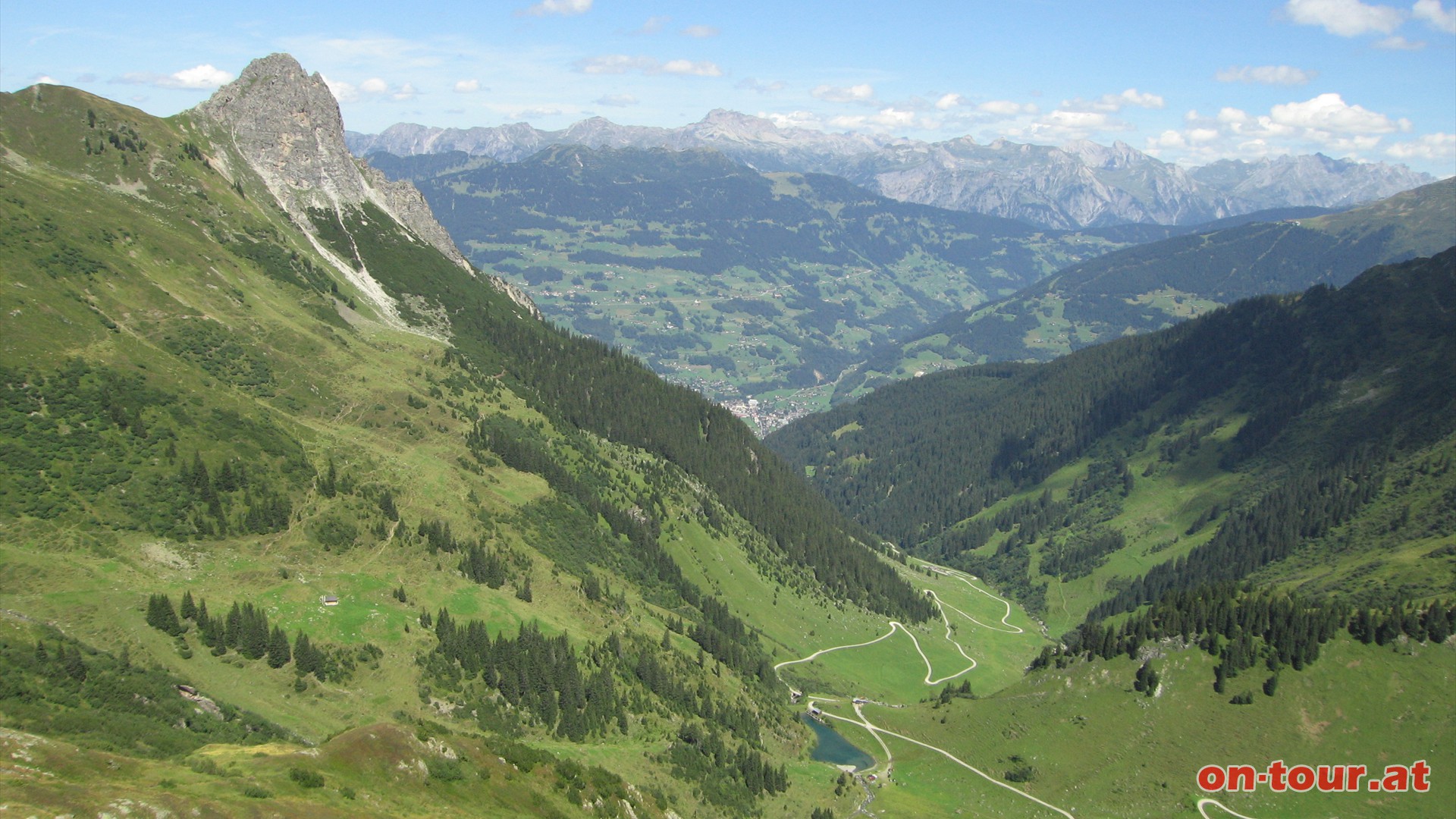 Blick zurck nach Norden.