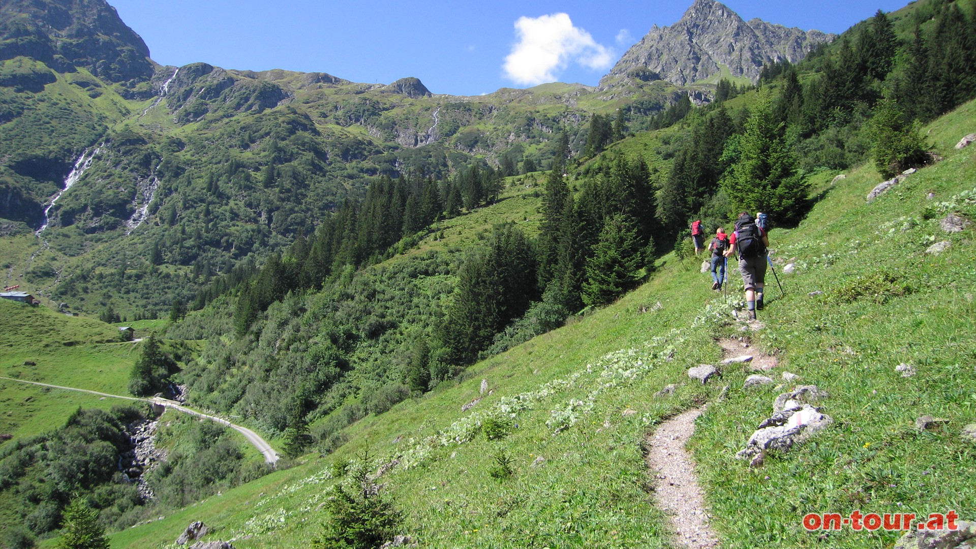 Aufstieg zur Walseralpe.