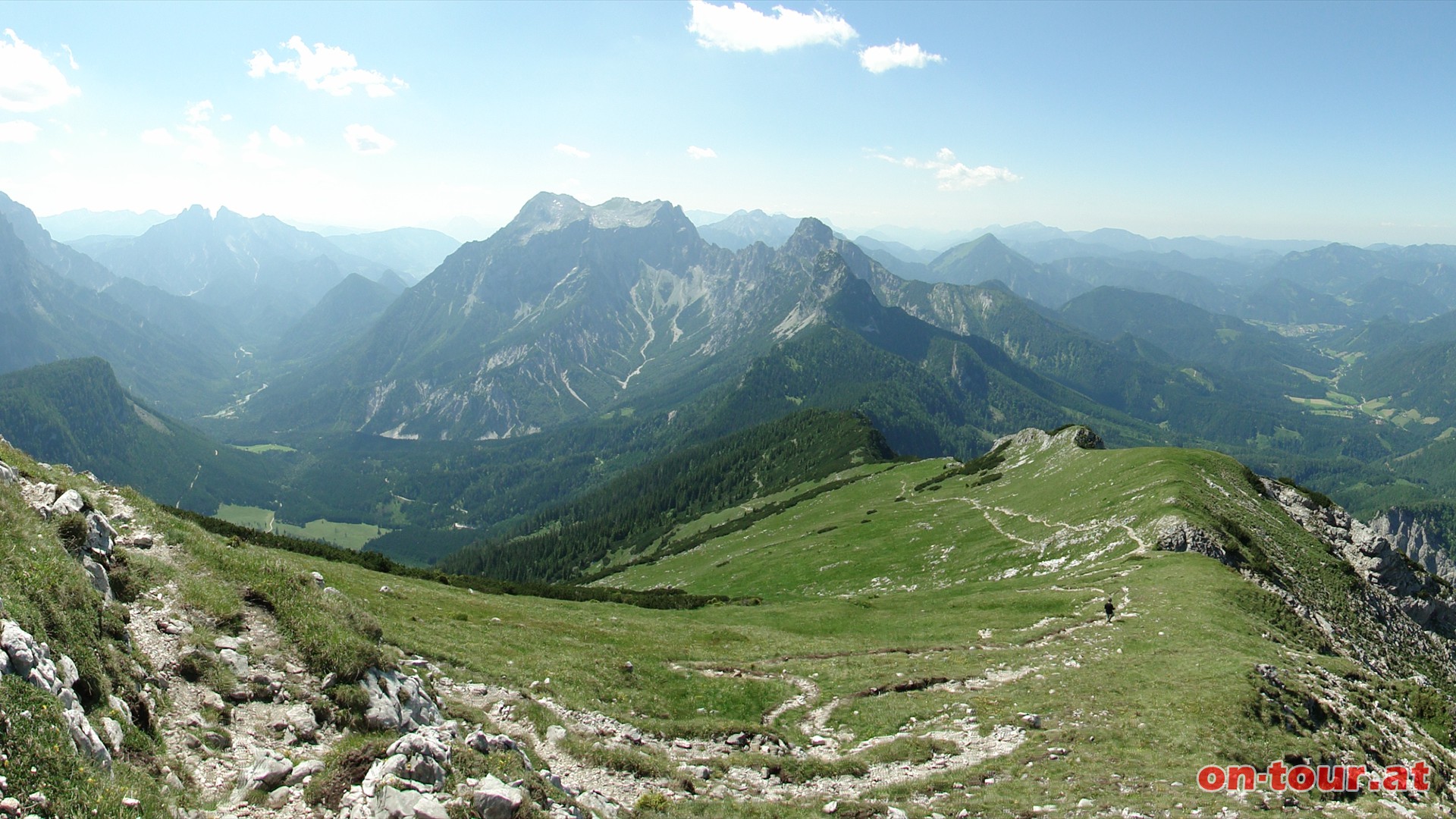 Kammaufstieg im Rckblick.