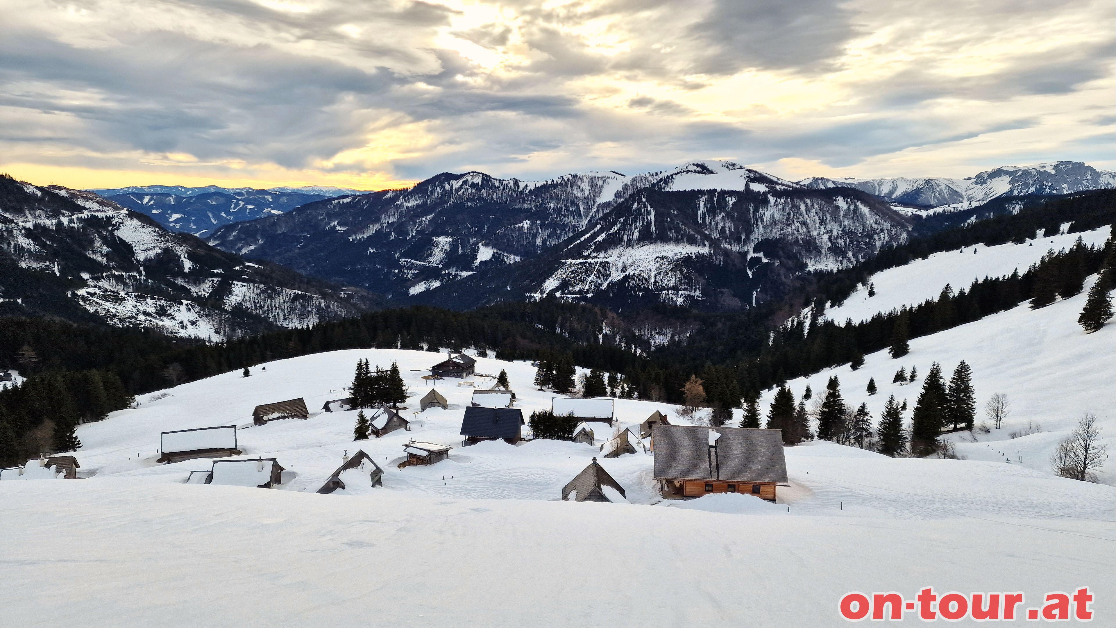 Rckblick zur Turnauer Alm.