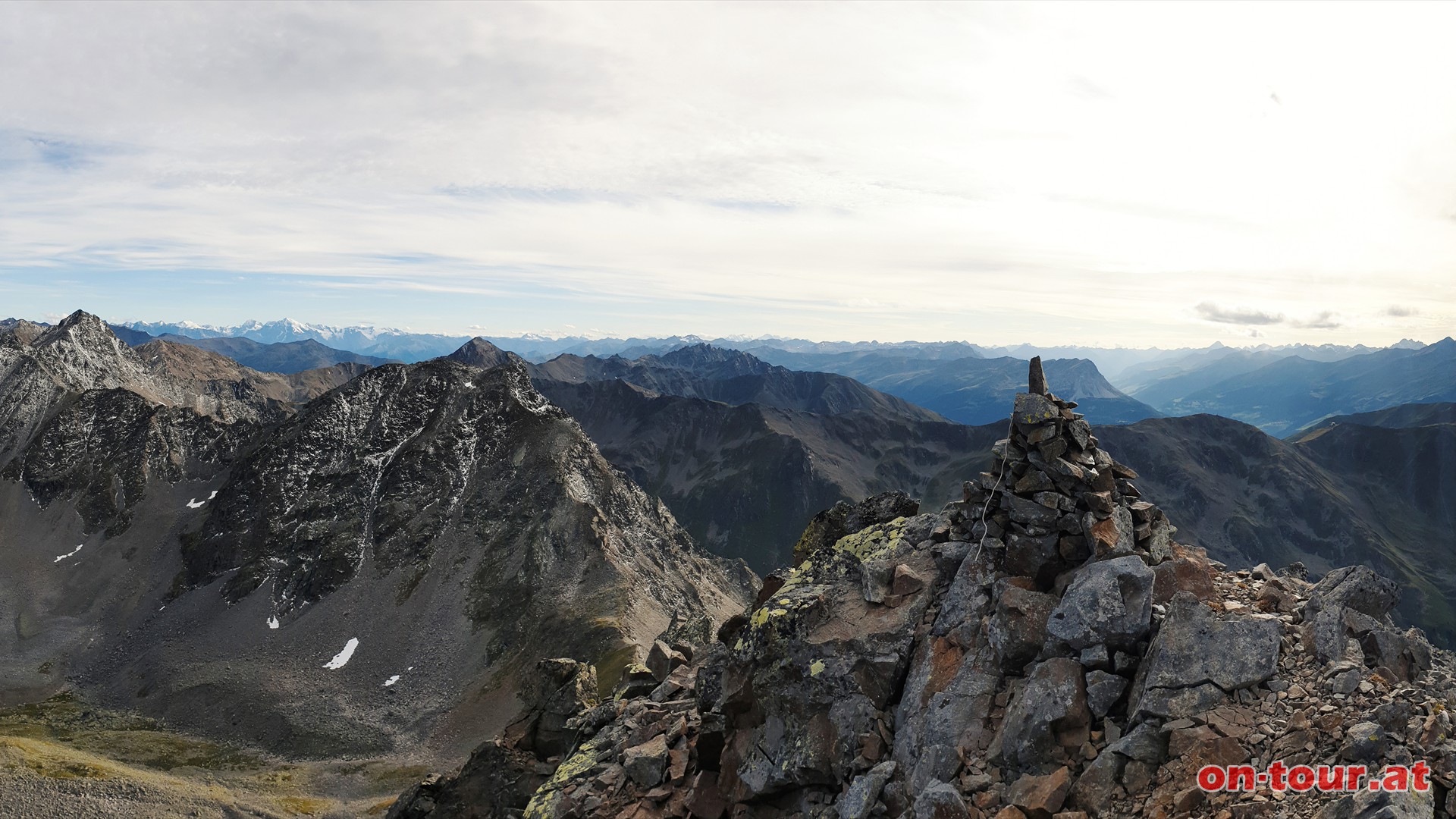 Wildnrderer; SW-Panorama mit Brunnewandspitze.